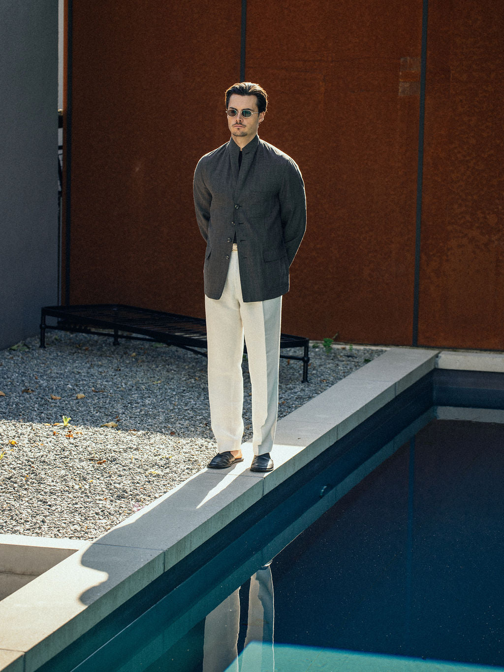 Teba Jacket Wool Silk Linen Loro Piana